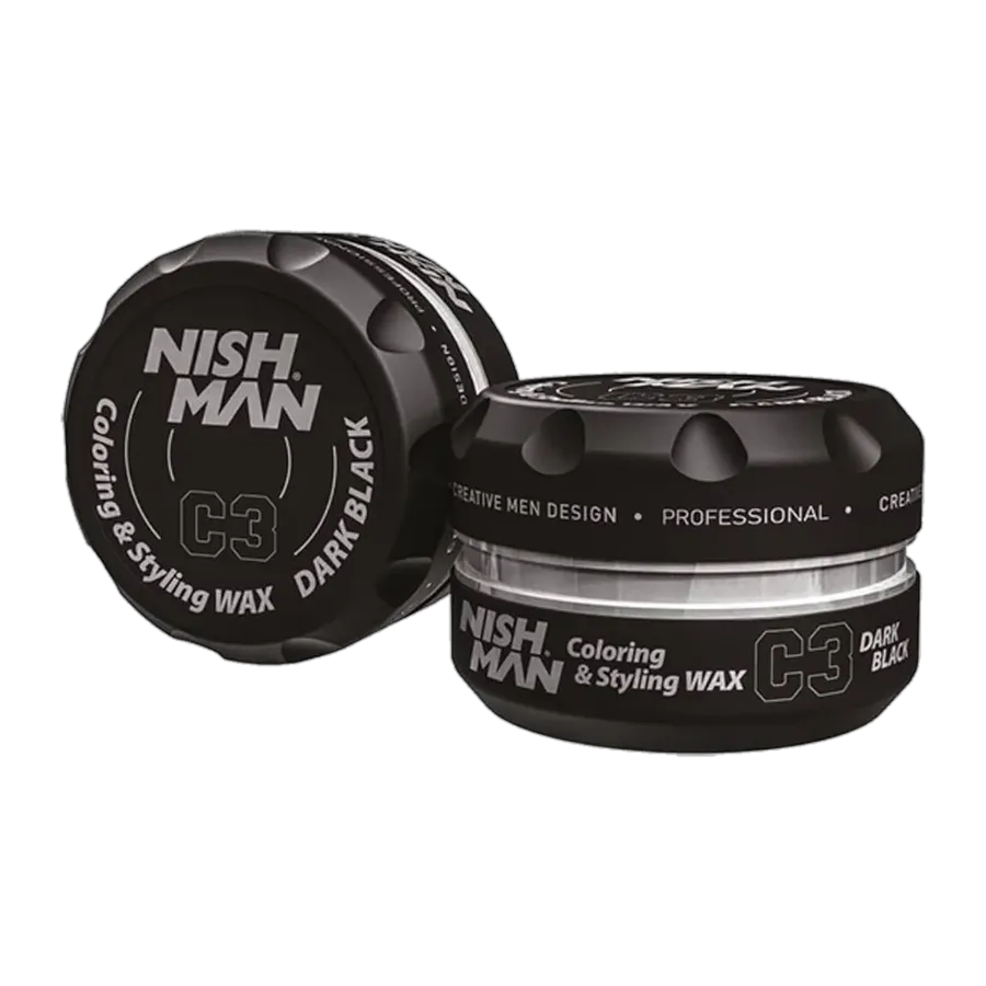 PREMIUM HAIR COLORING WAX C3 DARK BLACK