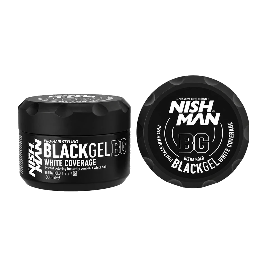 PRO-HAIR STYLING BLACK GEL BG WHITE COVERAGE