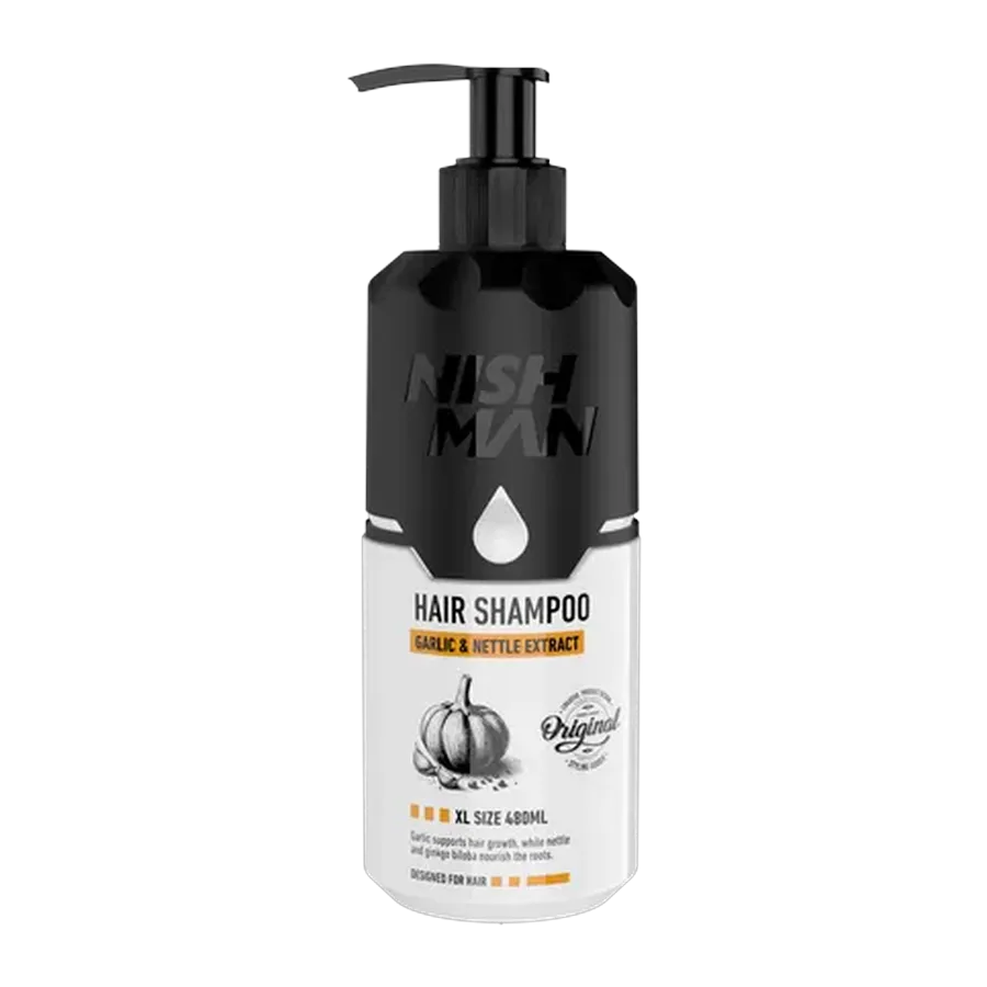 HAIR SHAMPOO GARLIC & NETTLE 480 ML
