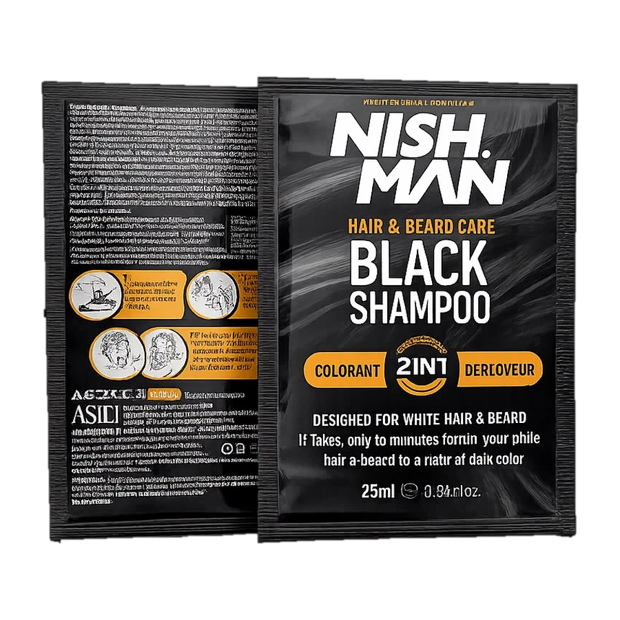 BLACK SHAMPOO SACHETS 25 ML (10PCS/BOX)